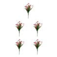 thumbnail image 3 of Xingzhi ABS Artificial Flowers For Entertainment Venues - Long-lasting And Authentic Preserved For A Long Time Simulated Flowers Red 5Set, 3 of 6