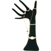 KCF 49131 Jewelry Hand Display for Necklaces, Bracelets and Rings, Black, 14" High