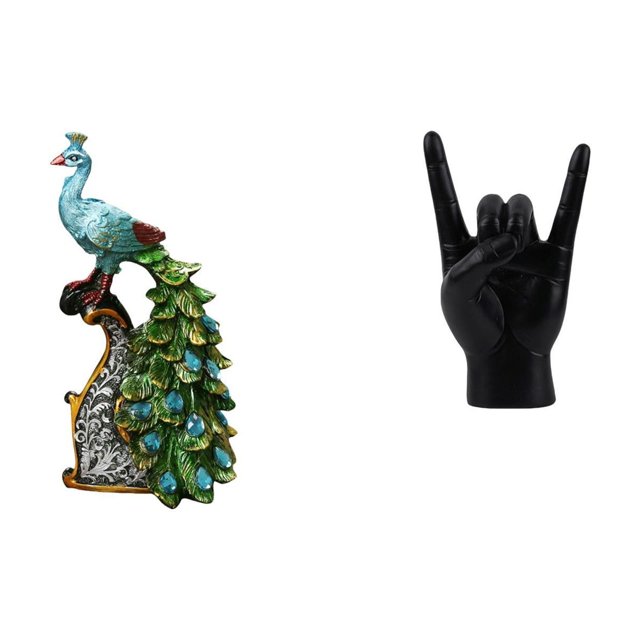 Elegante escultura de y estatua creativa de roca con gesto de la mano para dormitorio, oficina, sala de estar, estantería, apartamento, rest
