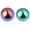Assorted Color, variant on 2pcs Stainless Steel Rainbow Mirror Hollow Balls for Garden Decor