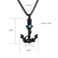 thumbnail image 2 of Anchor Urn Necklace for Ashes Cremation Necklace Keepsake Memorial Jewelry Gifts for Women Men Pendant, 2 of 5