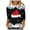 Black, variant on Womens Long Sleeve T Shirts Tops Casual Christmas 3/4 Sleeve Festive Red Holiday Ladies Fall Clothes for Women Tees Blouses Black L