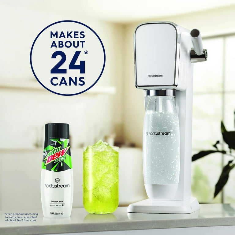 SodaStream Mountain Dew Zero Soda Mix, 14.9 fl oz. (Pack of 4