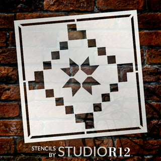 Barn Star Stencil by StudioR12  Rustic Country Pattern Art