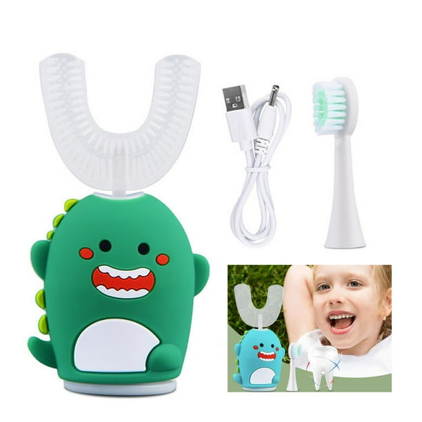 QingYKids Smart Electric Toothbrush Silicone U Shape Automatic USB Charging 360 Ultra