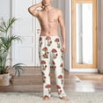 thumbnail image 4 of Salouo Mushroom Print Pajama Pants for Men, Lounge Pants Elastic Waistband Casual Men's sleepwear Loungewear Sleep Pajama Pant -XX-Large, 4 of 7