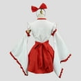 thumbnail image 2 of Mrat Halloween Costumes Womens Cute Maid Outfit with Matching Girl Dress Women's Clothing Master Set with Bow Tie Party S-140 Red-a S, 2 of 5