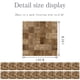 thumbnail image 4 of Adhesivo de azulejo de imitación de cuero, pegatina de piso de grano de madera de imitación Vintage, pegatina de pared DIY para decoración del hogar, impermeable, 10*10cm * 20 piezas TUNC  Sencillez, 4 of 5