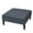 Denim Blue, variant on Abble 33.8 in. Gray Fabric Upholstered Buttons Tufted Square Storage Ottoman in Traditional Style