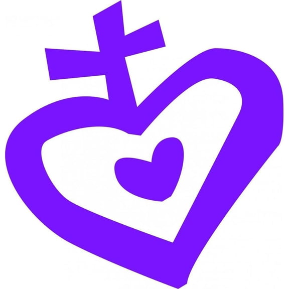 Do It Yourself Wall Decal Sticker Christian Heart Living Room