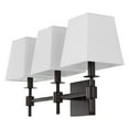 thumbnail image 6 of SAFAVIEH Clelia 3-Light LED Orb Metal Wall Sconce with White Shade, 6 of 8