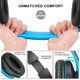 thumbnail image 2 of ZIHNIC Bluetooth Headphones Over-Ear, Foldable Wireless and Wired Stereo Headset Micro SD/TF, FM for Cell Phone,PC,Soft Earmuffs &Light Weight for Prolonged Wearing (Black/Blue), 2 of 5