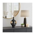 thumbnail image 4 of Terracotta Vase with Twine Double Handle for Living Room Decor - Decorative Flower Vase for Bedroom, Office Desk, and House Display - Home Decor Accent for Console Table - 14", Black & Tan, 4 of 12