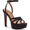 Jessica Simpson Balina Rhinestone Platform Dress High Heel Ankle Strap Sandals