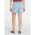 thumbnail image 4 of Time and Tru Women's Drapey Utility Shorts, 4" Inseam, Sizes XS-XXXL, 4 of 6