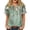 Green, variant on Womens Summer Short Sleeve Tops Basic Henley Neck Button Down Blouses Flowy Tunic Shirts Trendy Outfits with Pocket