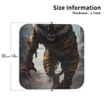 thumbnail image 2 of Vsdgher Ruins Tiger Warrior Leather Coasters for Drinks, Durable Drink Coasters 4 Set for Tabletop Protection, Luxurious Home Décor and Housewarming Gift ( {designName})Square, 2 of 6