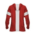 thumbnail image 3 of Alleson Athletic B94085527 Contender Long Sleeve Shooter Shirt, Red & White - 2XL, 3 of 3