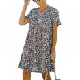 thumbnail image 1 of MesaSe Femmes Mini Robe - Mignon Boho Manches Courtes V Robe Florale Robe de Plage Décontractée Robe de Balançoire, 1 of 9