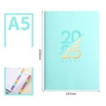 thumbnail image 2 of ajkijo 2025 English Calendar with Soft Leather Cover, A5 Daily Planner for Efficient Scheduling and Gift Giving Mint Green, 2 of 2