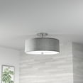 thumbnail image 3 of Dainolite - Everly - 3 Light Semi-Flush Mount-Polished Chrome Finish-Grey Shade, 3 of 4