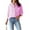 26# Pink, variant on Womens Button Down Shirts Striped Classic Long Sleeve Collared Office Work Blouses Tops with Pocket Pink M