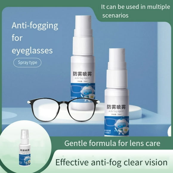 NIZELUK Clearance AntiFog Spray Eyeglass Cleaner, Mild 30ml Lens Cleaner and Defogger for Eyewear, Swim Goggles, Snorkeling Masks, and Diving Eyes Covers, Essential for Clear Vision