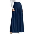 thumbnail image 1 of Reg and Plus Size Maxi Skirts for Women Long Length Skirts with Pockets Beach SwimCoverup,Night Out,Casual Office,Party, 1 of 5