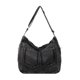 thumbnail image 3 of Bolso De Hombro De Mezclilla Para Mujer Perfecl Bolso De Mezclilla Con Cremallera Gris Negro, 3 of 8