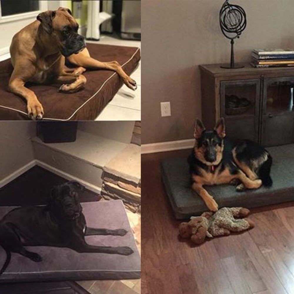 laifug high density(45d) memory foam (34"x22"x4") orthopedic waterproof pet/dog bed with washable cover.