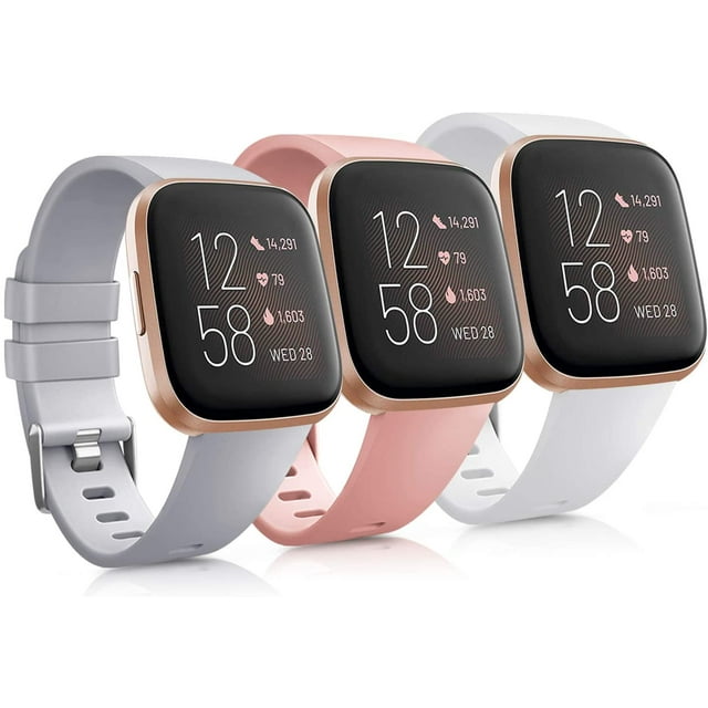Compatible avec Fitbit Versa 2 / Fitbit Versa/Versa Lite/Versa SE, Clic Doux Remplacement Sport