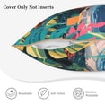 thumbnail image 3 of KLL Tropical Poolside Relaxation Decorative Throw Pillow Covers Velvet Soft for Couch Sofa Bedroom Living Room Outdoor (No pillow core)-, 3 of 5