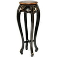 thumbnail image 2 of Oriental Furniture 15" x 15" x 36" Black Wood Plant Stand, 2 of 3