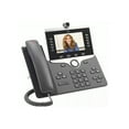 thumbnail image 3 of Cisco 8845 IP Phone, Corded/Cordless, Corded, Bluetooth, Wall Mountable, Tabletop, Charcoal, TAA Compliant, 3 of 3