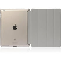 Case for iPad Mini 1/2 / 3 with Auto Wake/Sleep Slim Lightweight Smart Shell Stand Cover with Translucent Frosted Back Protector- Gray