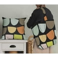 thumbnail image 5 of Soimoi polyester Crepe Fabric Semi Circle Geometric Decor Fabric Printed Yard 52 Inch Wide, 5 of 5