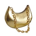 thumbnail image 1 of Bolso de un solo hombro, bolso de mano clásico retro, bolso de mano de un solo hombro con cremallera adecuado para damas dorado, 1 of 5