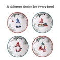 thumbnail image 2 of Bico Christmas Gnomes Ceramic 35oz Dinner Bowls, Set of 4, for Pasta, Salad, Cereal, Soup & Microwave & Dishwasher Safe, 2 of 2