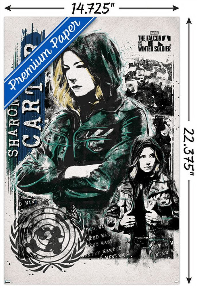 Marvel Comics Falcon and Winter Soldier - Sharon Carter Wall Poster, 14.725" x 22.375"