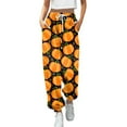 thumbnail image 1 of Nouveau Pantalon Décontracté Mode Impression 3D pour Femmes Taille Haute à Cordon, 1 of 4