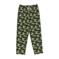 thumbnail image 4 of Goofa Camouflage Dinosaur Printed Soft Pajama Pants for Women, Wide Leg Comfy Casual Lounge Yoga Pants-X-Large, 4 of 9