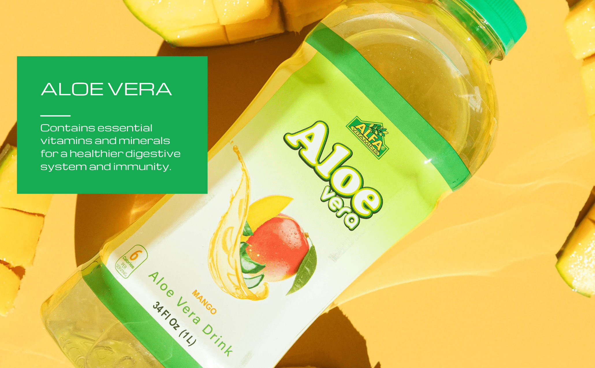 ALFA VITAMINS® Aloe Vera Drink - Mango