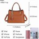 thumbnail image 2 of Top Handle Bags for Women Soft Vegan Leather Satchel Purses Handbags Ladies Tote Shoulder Bag, 2 of 4