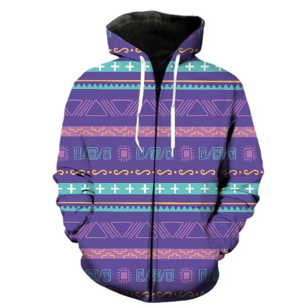 Sudadera con capucha y cremallera para hombre, unisex, estilo Harajuku de manga larga, con diseño de mapa de tribus primitivas étnicas, ideal para adolescentes, 2024, gran oferta, camisetas divertidas