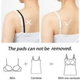 thumbnail image 3 of CHOK Camisoles à Soutien-Gorge Intégré pour Femmes, Bretelles Spaghetti Ajustables, Débardeur Sans Manches, Hauts d'Été, 3 of 7