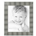 thumbnail image 2 of ArtToFrames 23" x 28" Platinum Ridge Brushed Slvr Picture Frame, 23x28 inch Silver Wood Poster Frame (WOM-5249),  Pack, 2 of 6