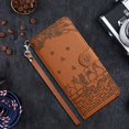 thumbnail image 3 of Wallet Cat Embossed Flip Over Leather Case For iPhone 15 Pro Max 14 Plus 13 Mini 12 Pro 11 SE 2022 2020 X XS XS Max XR 8 7 Plus, 3 of 5