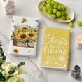 thumbnail image 6 of Sm:)e Sunflower Summer Kitchen Dish Towels 18x26 Inch Set of 4, Yellow, 6 of 7