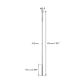 thumbnail image 2 of Unique Bargains M2.5x90mm 304 Stainless Steel Push Rod Double End Threaded Rod for DIY, 5Pack, 2 of 4