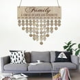 thumbnail image 2 of Fdelink Hanging Sign Family Birthday Board Plaque DIY Hanging Wooden Birthday Reminder Calendar D, 2 of 5